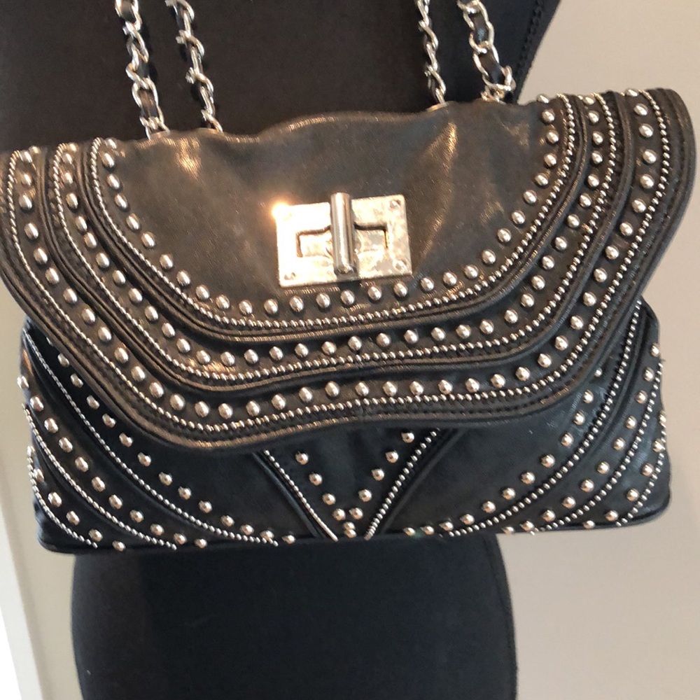 Crossbody! Studded! Black - Picture 2 of 8